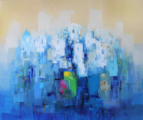 Zwischen Himmel und Meer di Plamen Bibeschkov, Pittura in vendita su Singulart