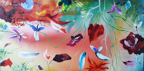 "Geheimes Leben der Blumen"  III by Plamen Bibeschkov, 油畫 for Sale on Singulart