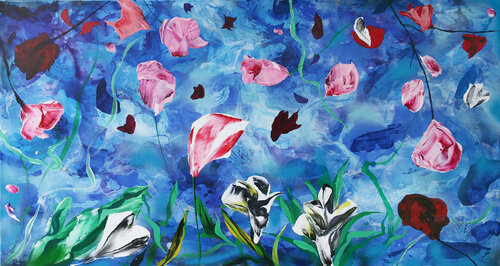 "Geheimes Leben der Blumen" V by Plamen Bibeschkov, 油畫 for Sale on Singulart