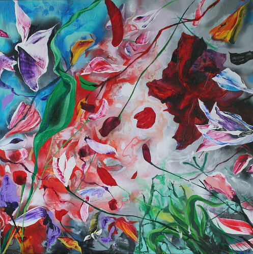 "Geheimes Leben der Blumen"  X di Plamen Bibeschkov, Pittura in vendita su Singulart