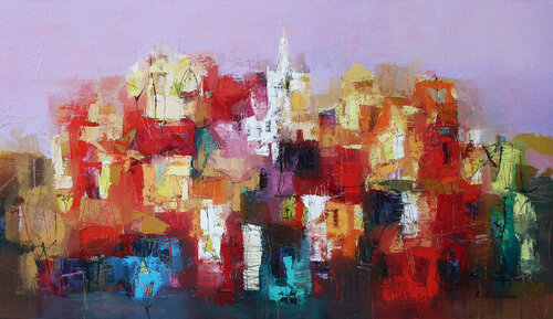 Abend an der Côte d'Azur by Plamen Bibeschkov, 油畫 for Sale on Singulart