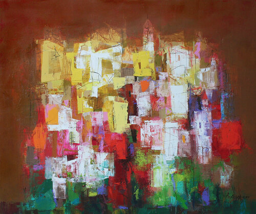 Nacht in Saint Tropez von Plamen Bibeschkov, Malerei kaufen auf Singulart