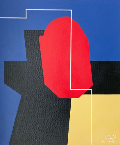 White line III von Sylvie Hamou, Malerei kaufen auf Singulart