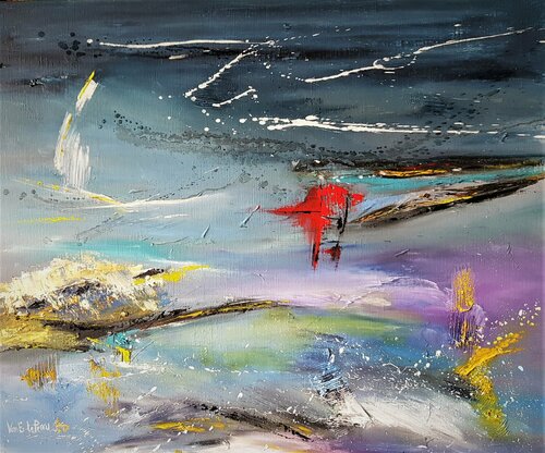 La Balise Rouge di Beatrice Van Ez-Le Perru, Pittura in vendita su Singulart