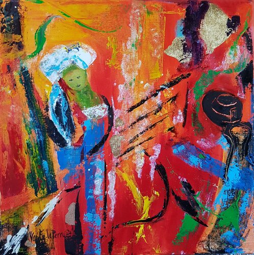 Festival de Cornouaille von Beatrice Van Ez-Le Perru, Malerei kaufen auf Singulart