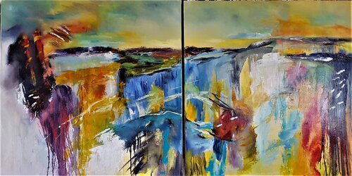 Interprétation maritime di Beatrice Van Ez-Le Perru, Pittura in vendita su Singulart