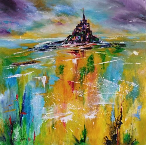 D'Or et de Lumière van Beatrice Van Ez-Le Perru, Schilderij te koop op Singulart