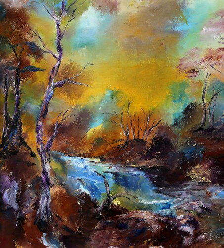 Mon bois d'Amour van Beatrice Van Ez-Le Perru, Schilderij te koop op Singulart