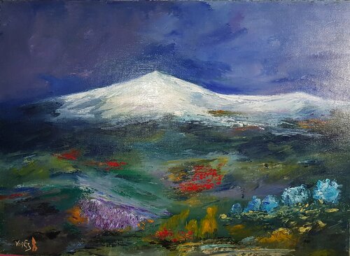 Le Mont Ventoux von Beatrice Van Ez-Le Perru, Malerei kaufen auf Singulart