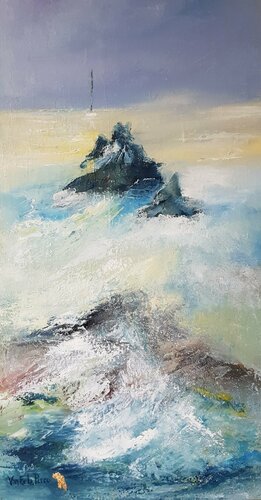 Over the ocean von Beatrice Van Ez-Le Perru, Malerei kaufen auf Singulart