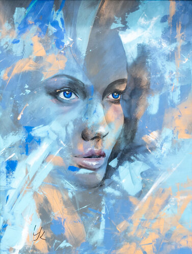 ***Blue EYES*** von Yuriy Kraft, Malerei kaufen auf Singulart