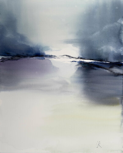 Abstract Landscape IX de Yuriy Kraft, Obra en papel a la venta en Singulart