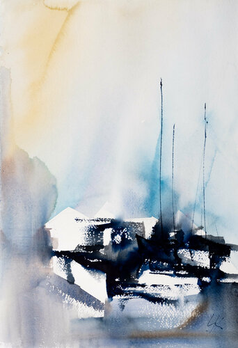 ***Sailing XIV*** di Yuriy Kraft, Opera su carta in vendita su Singulart