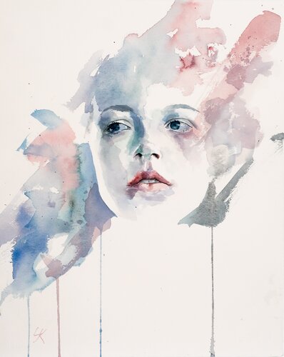 ***Claire*** par Yuriy Kraft, Œuvre sur papier en vente sur Singulart
