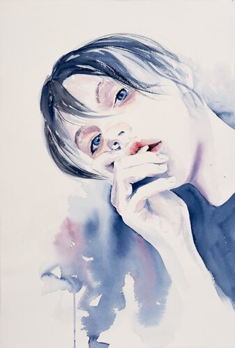 ***PAIGE*** par Yuriy Kraft, Œuvre sur papier en vente sur Singulart