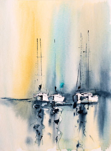 ***Marina I*** by Yuriy Kraft, Work on Paper for Sale on Singulart