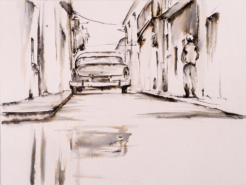 ***Havana white*** von Yuriy Kraft, Werk auf Papier kaufen auf Singulart