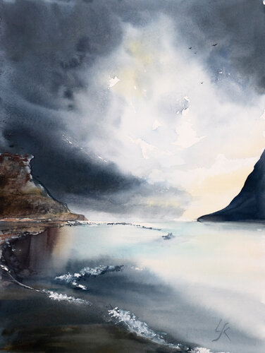 ***Landscape #20*** de Yuriy Kraft, Obra en papel a la venta en Singulart