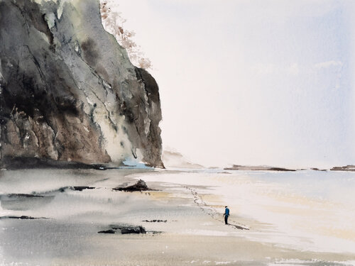 ***Normandie Küste*** von Yuriy Kraft, Werk auf Papier kaufen auf Singulart