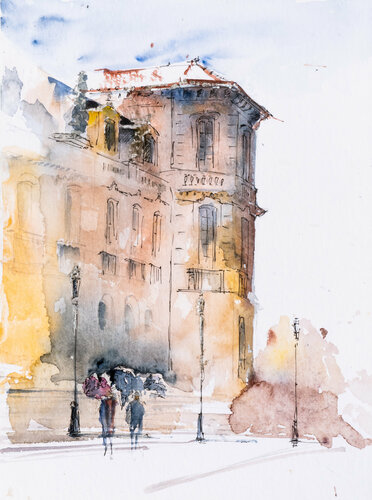 ***Marseille I, France*** by Yuriy Kraft, Work on Paper for Sale on Singulart