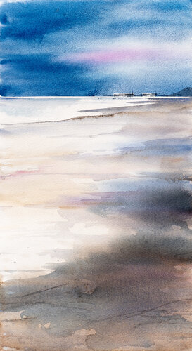 ***Nord Küste II*** par Yuriy Kraft, Œuvre sur papier en vente sur Singulart