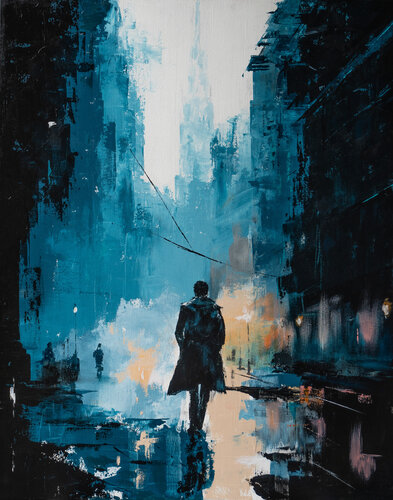 "Lost in Metropolis" von Yuriy Kraft, Malerei kaufen auf Singulart