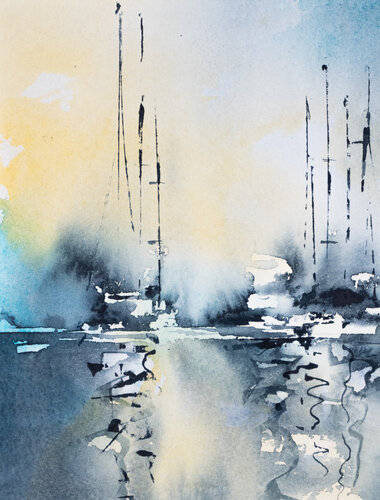 "Sails and Whispers" von Yuriy Kraft, Malerei kaufen auf Singulart