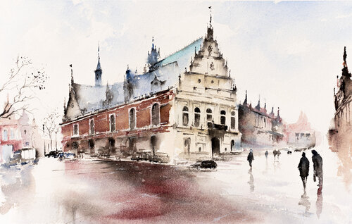 "Where Time Slows Down" par Yuriy Kraft, Peinture en vente sur Singulart