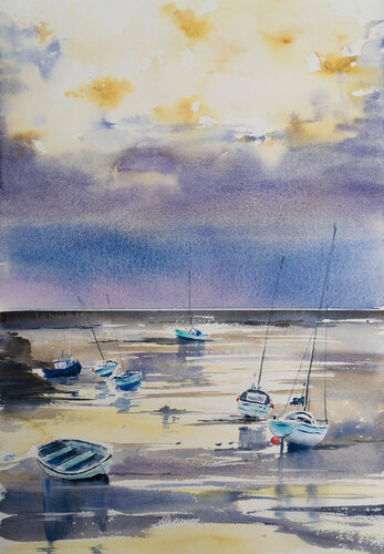 Normandie de Yuriy Kraft, Obra en papel a la venta en Singulart