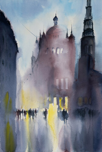 Prague Impressions II von Yuriy Kraft, Werk auf Papier kaufen auf Singulart