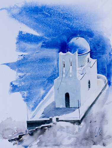 Sifnos, Panagia Poulati by Yuriy Kraft, Work on Paper for Sale on Singulart