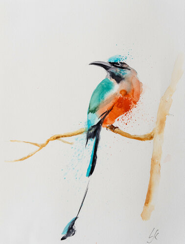 Paradiesvogel von Yuriy Kraft, Werk auf Papier kaufen auf Singulart