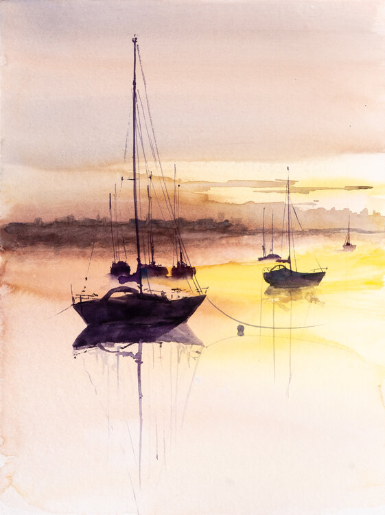 ***Sunset harbour*** Yuriy Kraft