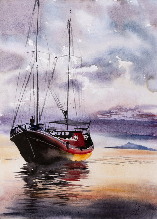 Boats Reflection Yuriy Kraft