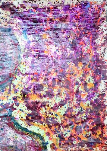 Viola Verde n°2 par Natalia E. Woytasik, Œuvre sur papier en vente sur Singulart