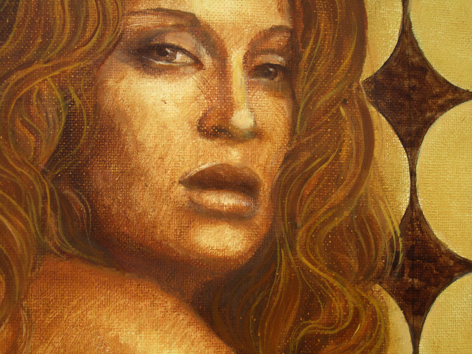 "Girl in white" nude girl by Aleksandr Neliubin (2017) : Painting