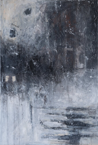 Monochrome poem Vl van Daria Podemska, Schilderij te koop op Singulart