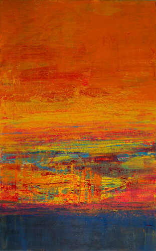 Canadian Horizons At Sunset van Daria Podemska, Schilderij te koop op Singulart