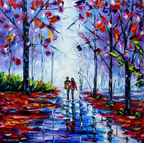 Eisiger Herbst by Mirek Kuzniar, Painting for Sale on Singulart