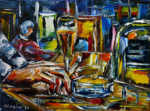 Kneipengänger by Mirek Kuzniar, Painting for Sale on Singulart