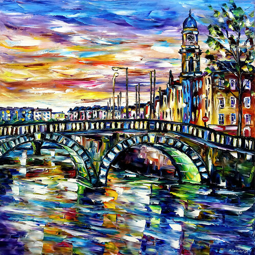 Morgenstimmung in Dublin di Mirek Kuzniar, Pittura in vendita su Singulart