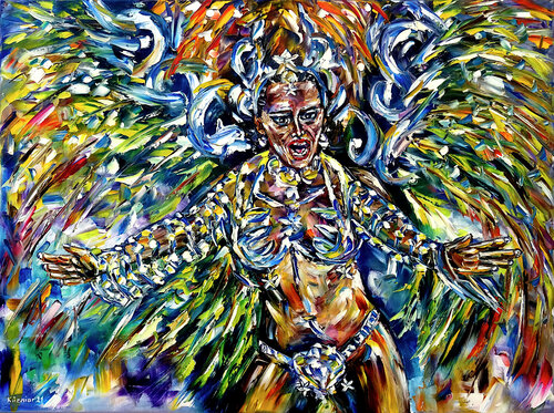 Carnaval do Rio van Mirek Kuzniar, Schilderij te koop op Singulart