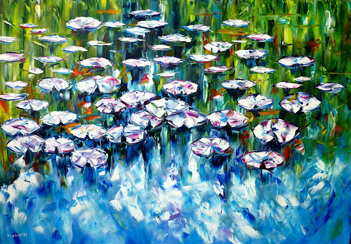 Lilienteich by Mirek Kuzniar, Painting for Sale on Singulart