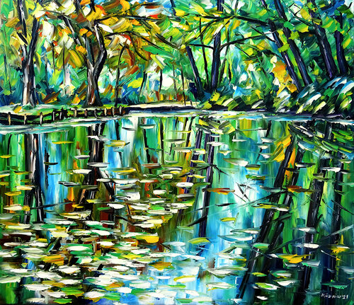 Herbst im Spreewald by Mirek Kuzniar, Painting for Sale on Singulart