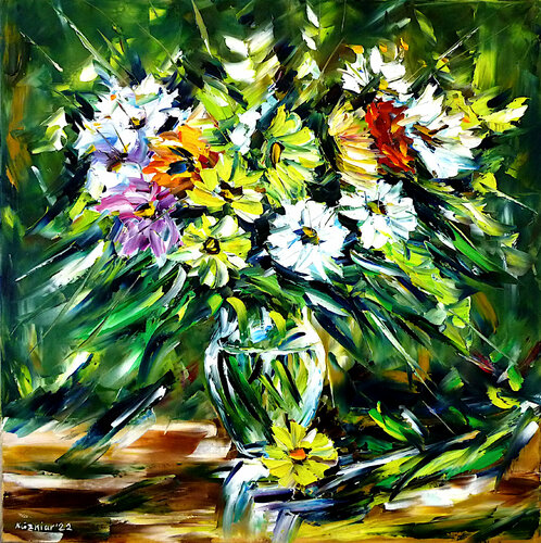 Winterstrauß par Mirek Kuzniar, Peinture en vente sur Singulart