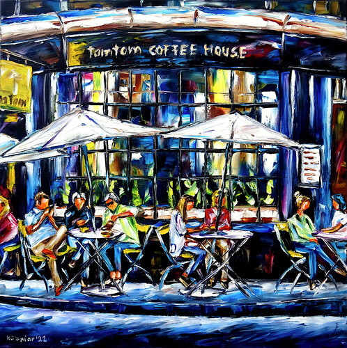 Tomtom Coffee House, London di Mirek Kuzniar, Pittura in vendita su Singulart