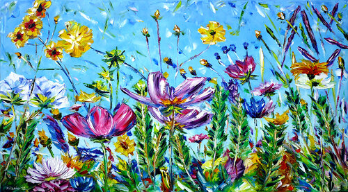 Frühlingswiese di Mirek Kuzniar, Pittura in vendita su Singulart