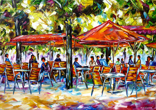 Im Jardin des Tuileries by Mirek Kuzniar, Painting for Sale on Singulart