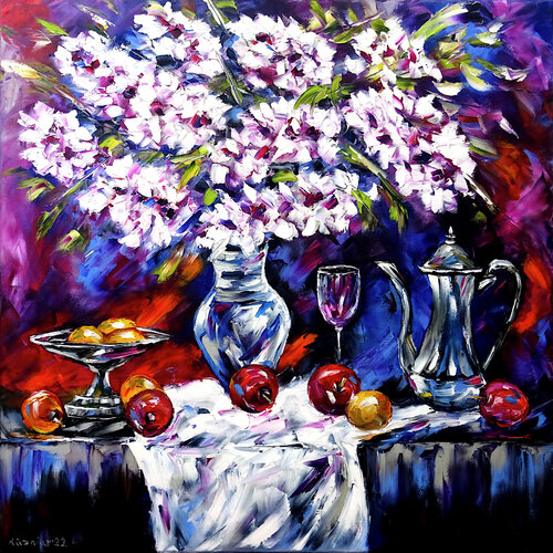 Kirschblüte by Mirek Kuzniar, 油畫 for Sale on Singulart