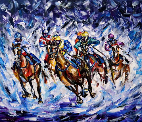 Das Winterrennen di Mirek Kuzniar, Pittura in vendita su Singulart